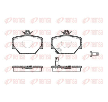 Sada brzdových destiček, kotoučová brzda REMSA 0705.02