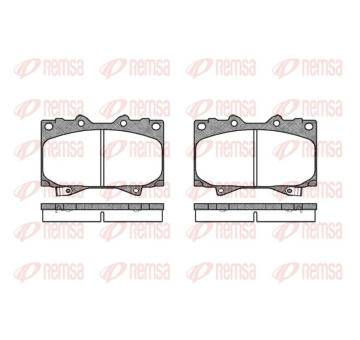 Sada brzdových destiček, kotoučová brzda REMSA 0707.04