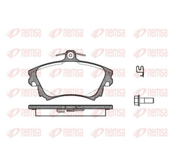Sada brzdových destiček, kotoučová brzda REMSA 0708.02