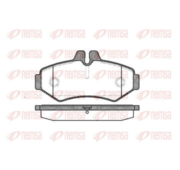 Sada brzdových destiček, kotoučová brzda REMSA 0733.00