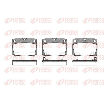 Sada brzdových destiček, kotoučová brzda REMSA 0750.02