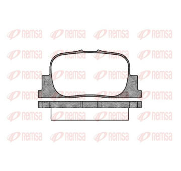Sada brzdových destiček, kotoučová brzda REMSA 0801.00