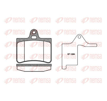 Sada brzdových destiček, kotoučová brzda REMSA 0830.00