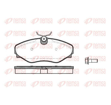 Sada brzdových destiček, kotoučová brzda REMSA 0834.20