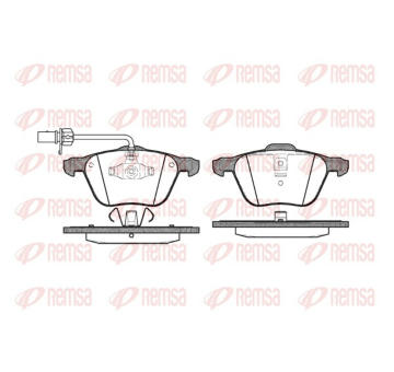 Sada brzdových destiček, kotoučová brzda REMSA 0836.02