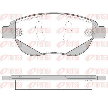 Sada brzdových destiček, kotoučová brzda REMSA 0841.40