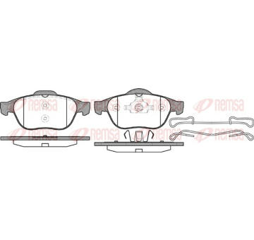Sada brzdových destiček, kotoučová brzda REMSA 0843.10