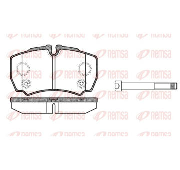 Sada brzdových destiček, kotoučová brzda REMSA 0849.10