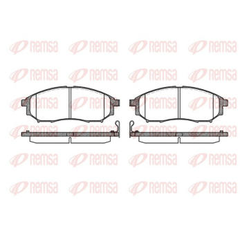 Sada brzdových destiček, kotoučová brzda REMSA 0852.14