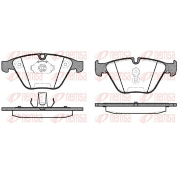 Sada brzdových destiček, kotoučová brzda REMSA 0857.30