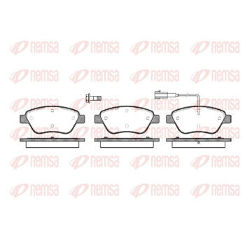 Sada brzdových destiček, kotoučová brzda REMSA 0858.01