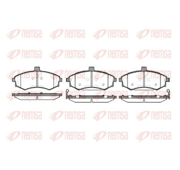 Sada brzdových destiček, kotoučová brzda REMSA 0893.02