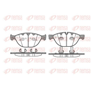 Sada brzdových destiček, kotoučová brzda REMSA 0958.10