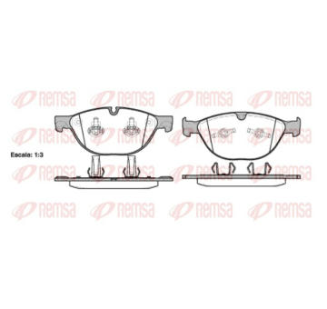 Sada brzdových destiček, kotoučová brzda REMSA 0958.30