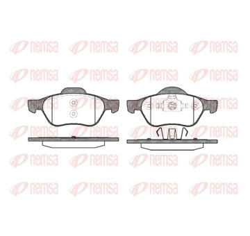 Sada brzdových destiček, kotoučová brzda REMSA 0962.00