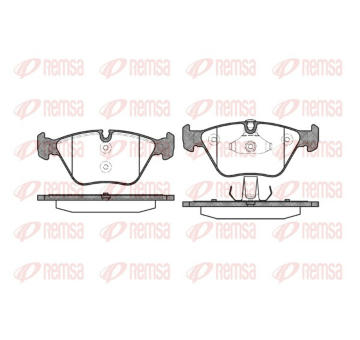Sada brzdových destiček, kotoučová brzda REMSA 0963.10