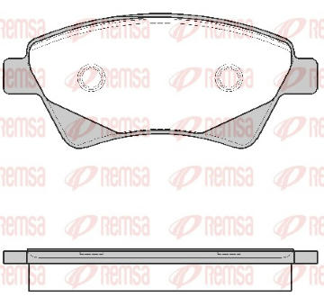 Sada brzdových destiček, kotoučová brzda REMSA 0976.20