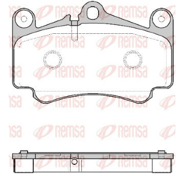 Sada brzdových destiček, kotoučová brzda REMSA 0981.00