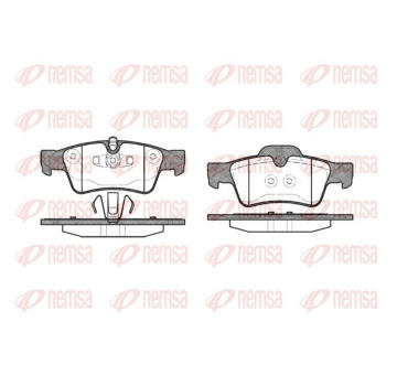 Sada brzdových destiček, kotoučová brzda REMSA 0991.10