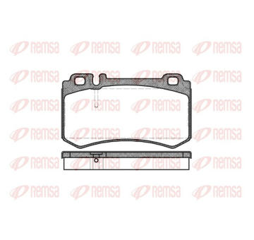 Sada brzdových destiček, kotoučová brzda REMSA 0993.00