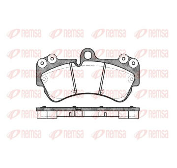 Sada brzdových destiček, kotoučová brzda REMSA 0994.00