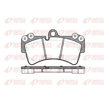 Sada brzdových destiček, kotoučová brzda REMSA 0995.00