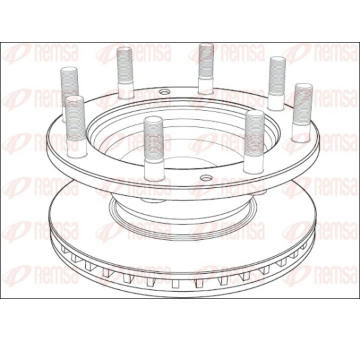 Brzdový kotouč REMSA NCA1003.20