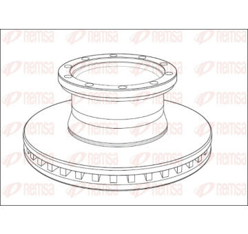 Brzdový kotouč REMSA NCA1011.20