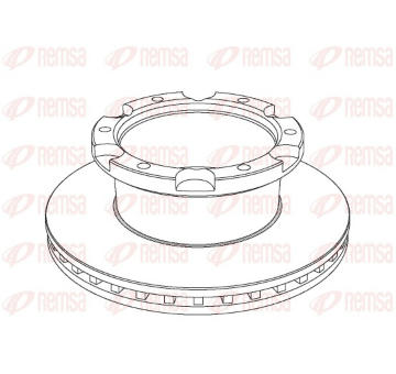 Brzdový kotouč REMSA NCA1036.20