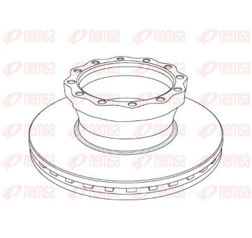 Brzdový kotouč REMSA NCA1043.20