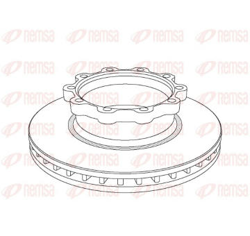 Brzdový kotouč REMSA NCA1047.20