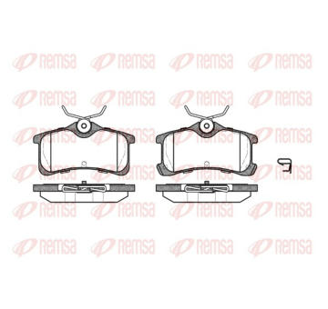 Sada brzdových destiček, kotoučová brzda REMSA 1050.02
