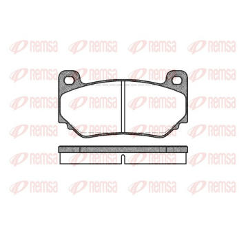Sada brzdových destiček, kotoučová brzda REMSA 1057.00