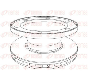 Brzdový kotouč REMSA NCA1077.20