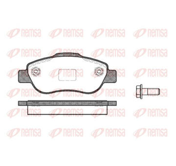 Sada brzdových destiček, kotoučová brzda REMSA 1100.00
