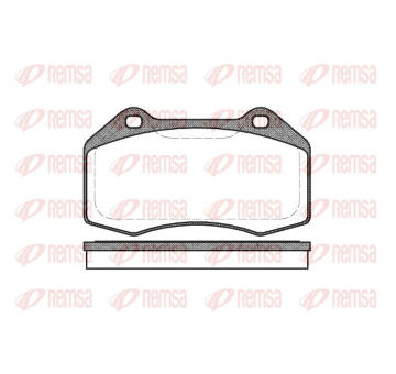 Sada brzdových destiček, kotoučová brzda REMSA 1113.00