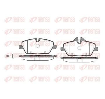 Sada brzdových destiček, kotoučová brzda REMSA 1131.00