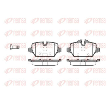 Sada brzdových destiček, kotoučová brzda REMSA 1132.00
