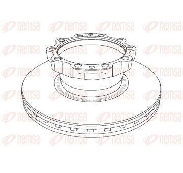 Brzdový kotouč REMSA NCA1174.20