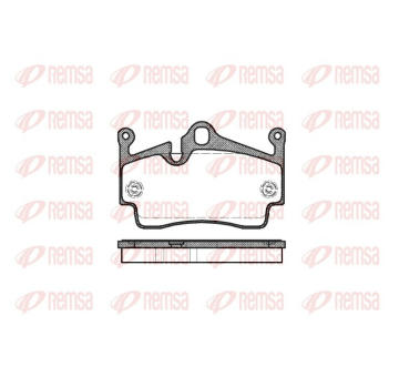 Sada brzdových destiček, kotoučová brzda REMSA 1191.00