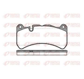 Sada brzdových destiček, kotoučová brzda REMSA 1192.00