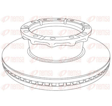 Brzdový kotouč REMSA NCA1240.20