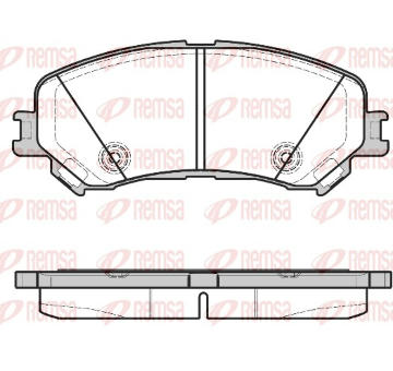 Sada brzdových destiček, kotoučová brzda REMSA 1318.20
