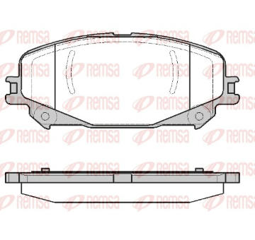 Sada brzdových destiček, kotoučová brzda REMSA 1318.30