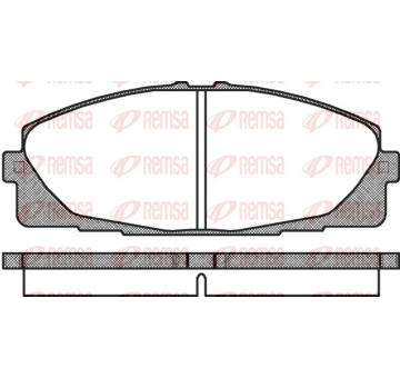 Sada brzdových destiček, kotoučová brzda REMSA 1325.00