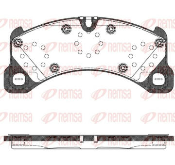 Sada brzdových destiček, kotoučová brzda REMSA 1345.50