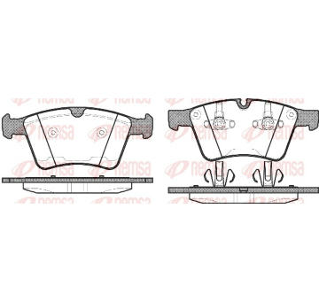 Sada brzdových destiček, kotoučová brzda REMSA 1370.00