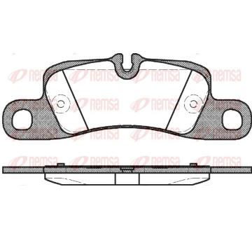 Sada brzdových destiček, kotoučová brzda REMSA 1379.00