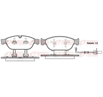 Sada brzdových destiček, kotoučová brzda REMSA 1441.02