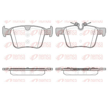Sada brzdových destiček, kotoučová brzda REMSA 1516.40